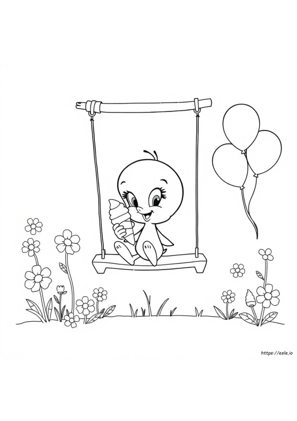 Cute Tweety Bird Coloring Pages