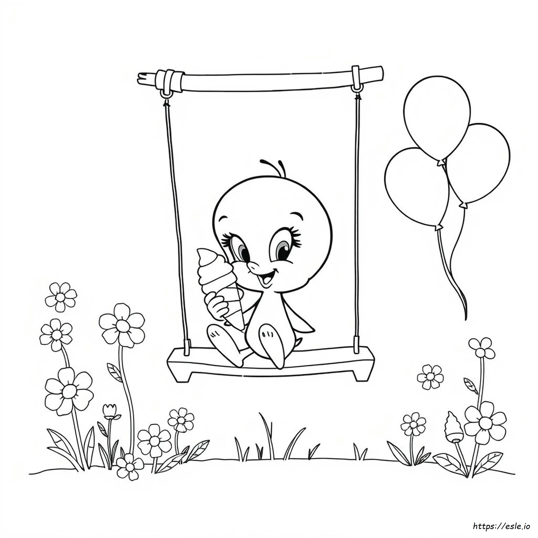Cute Tweety Bird Coloring Pages