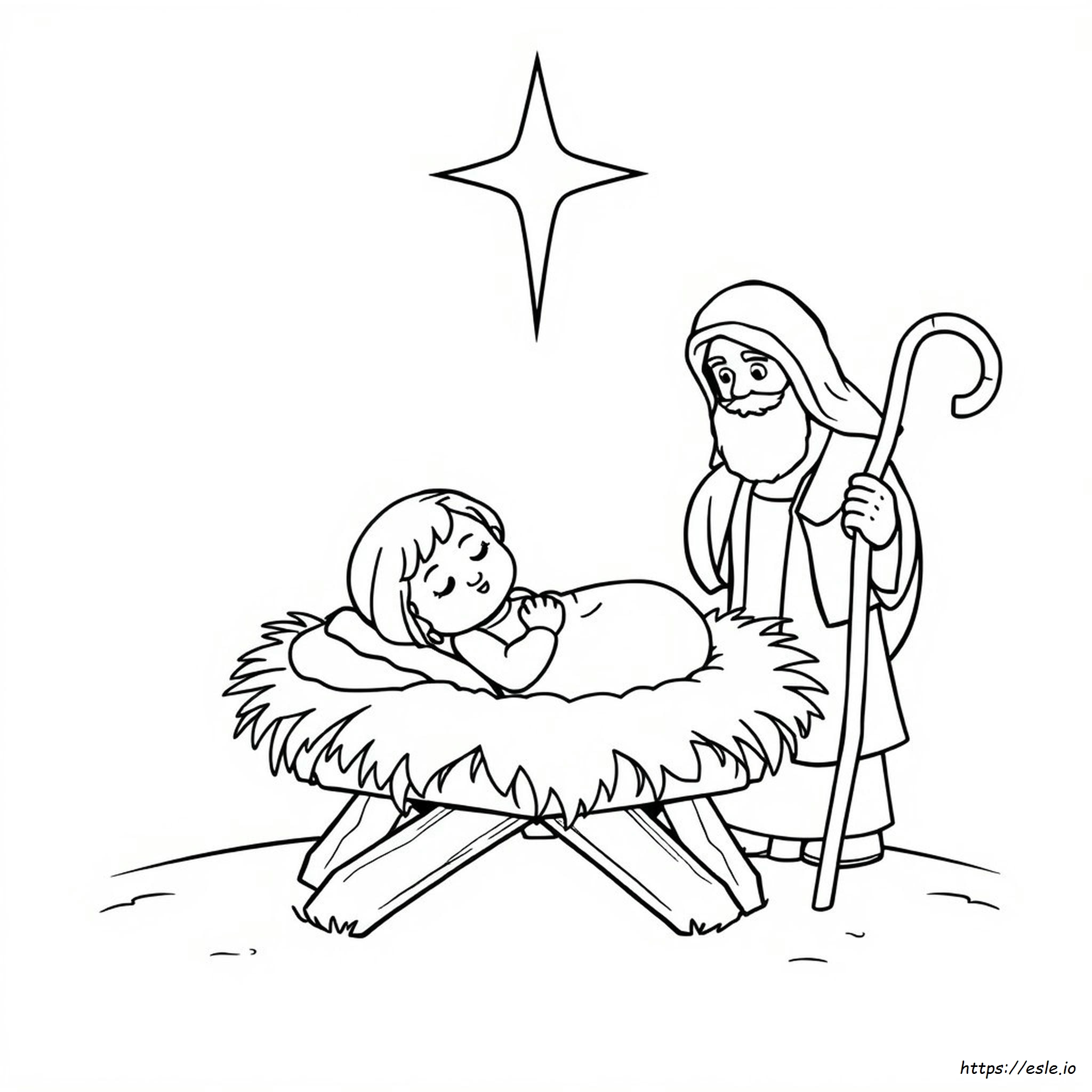 Disegni Da Colorare Di Gesù Di Natale