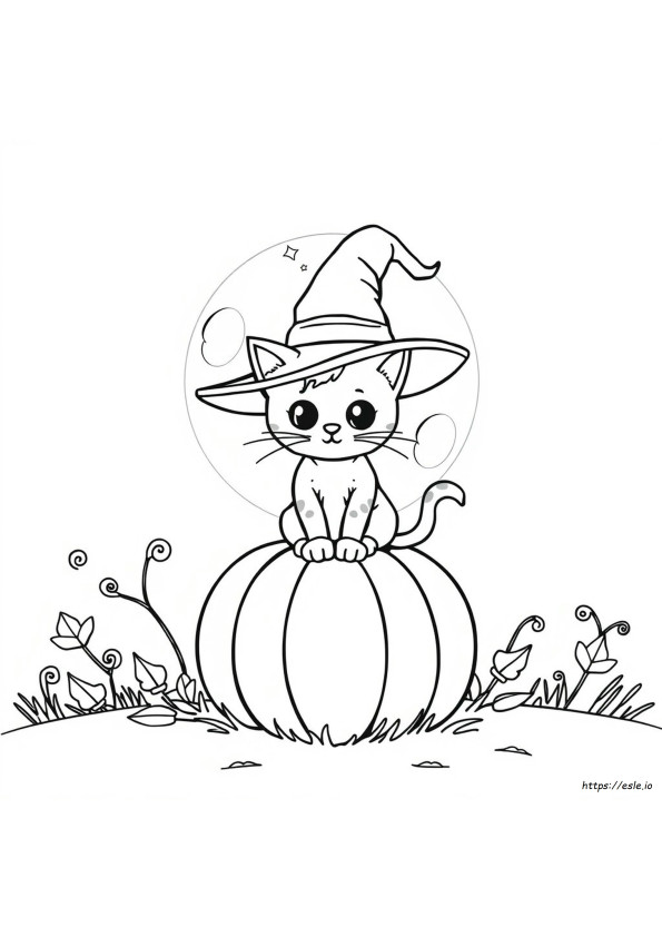 Gambar-Gambar Mewarnai Halloween Lucu Dapat Dicetak Gratis