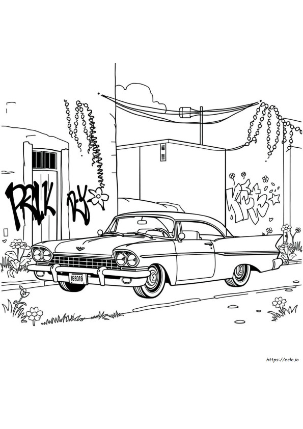 Gambar Mewarnai Lowrider Dapat Dicetak Gratis