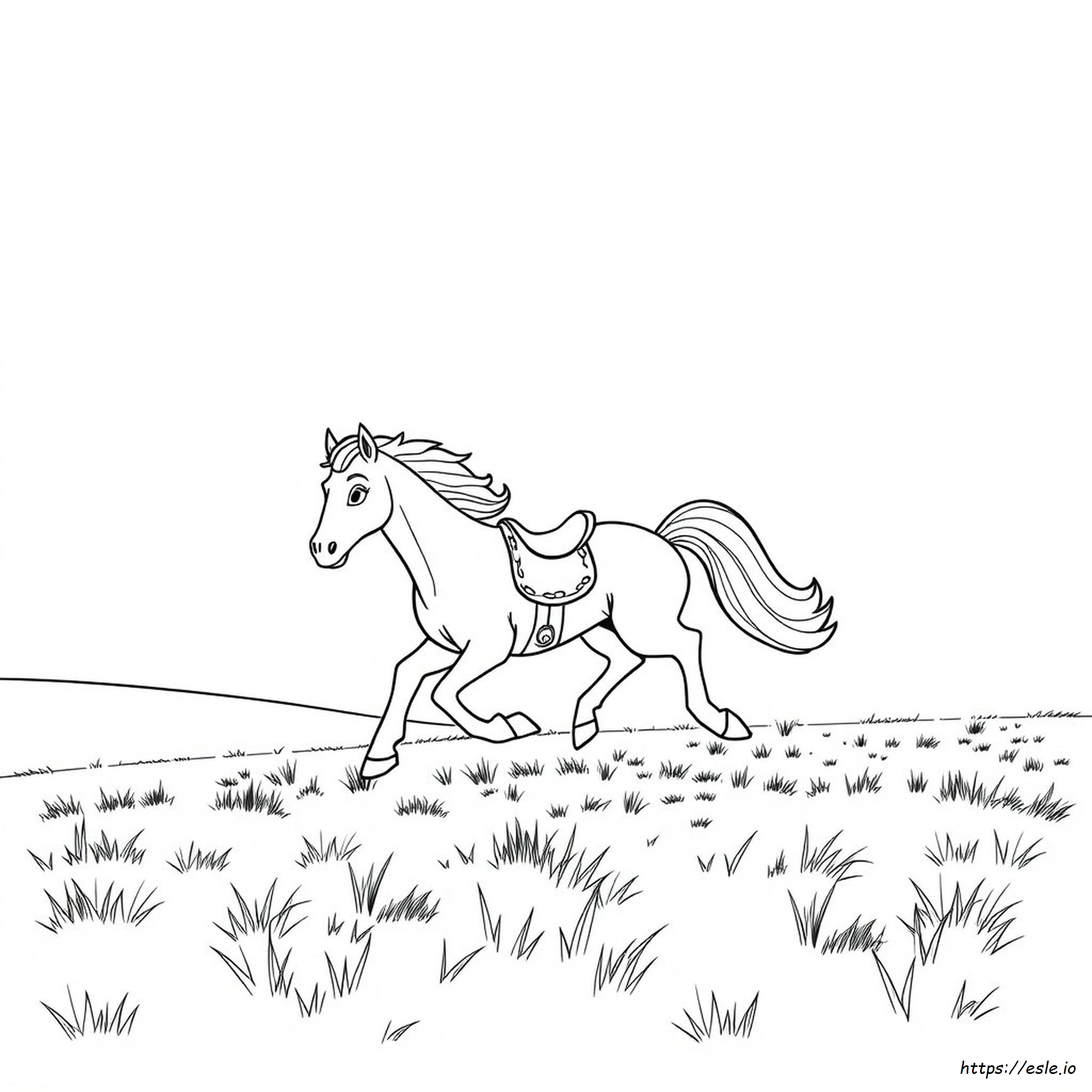 Spirit Cabalgando Libre Para Colorear