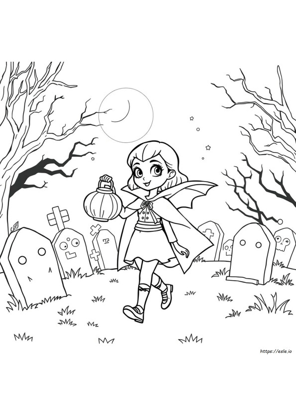 Gambar Mewarnai Vampirina Dapat Dicetak Gratis