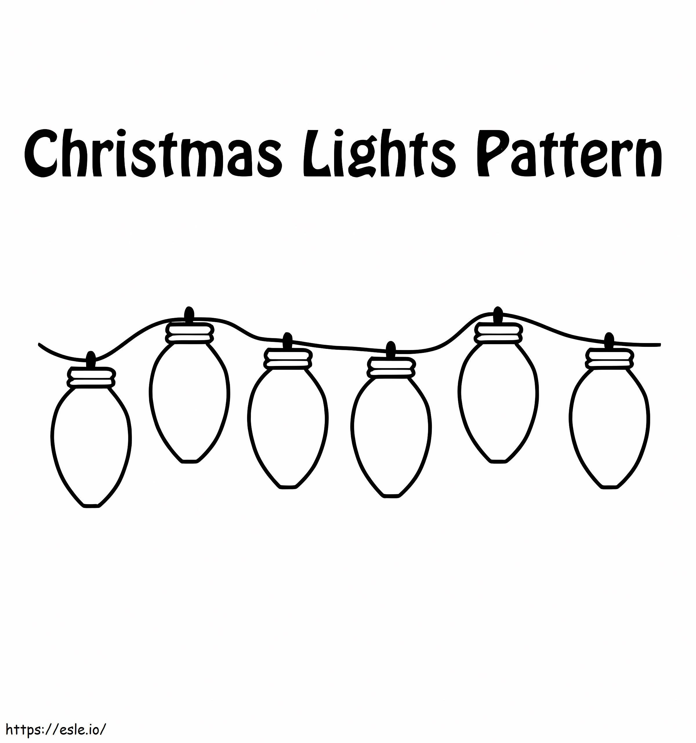 Christmas Lights 4 coloring page