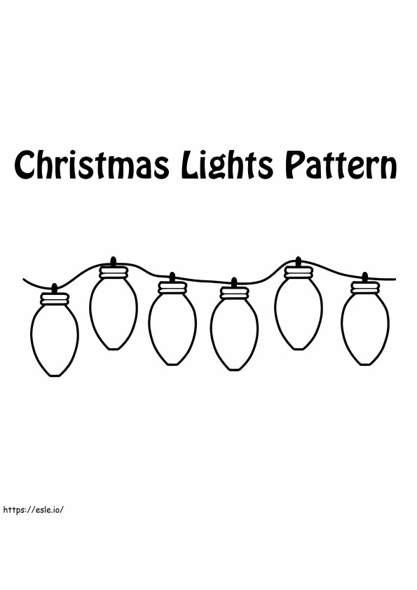 Karácsonyi fények 4 kifestő