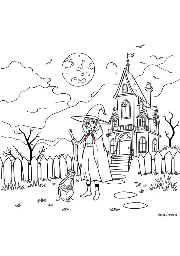 Gambar Mewarnai Wednesday Addams