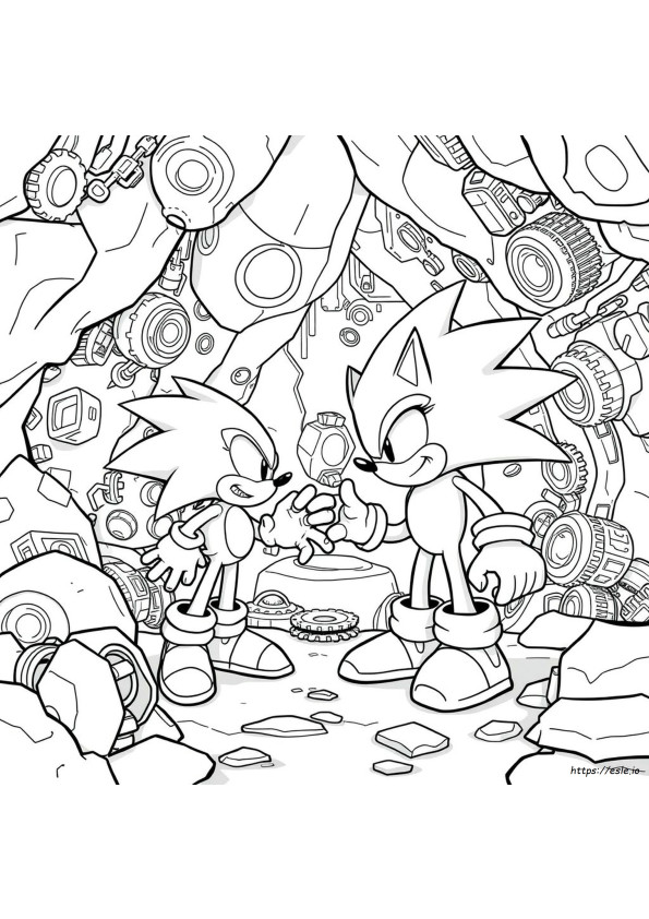 Gambar Mewarnai Sonic Dr Eggman