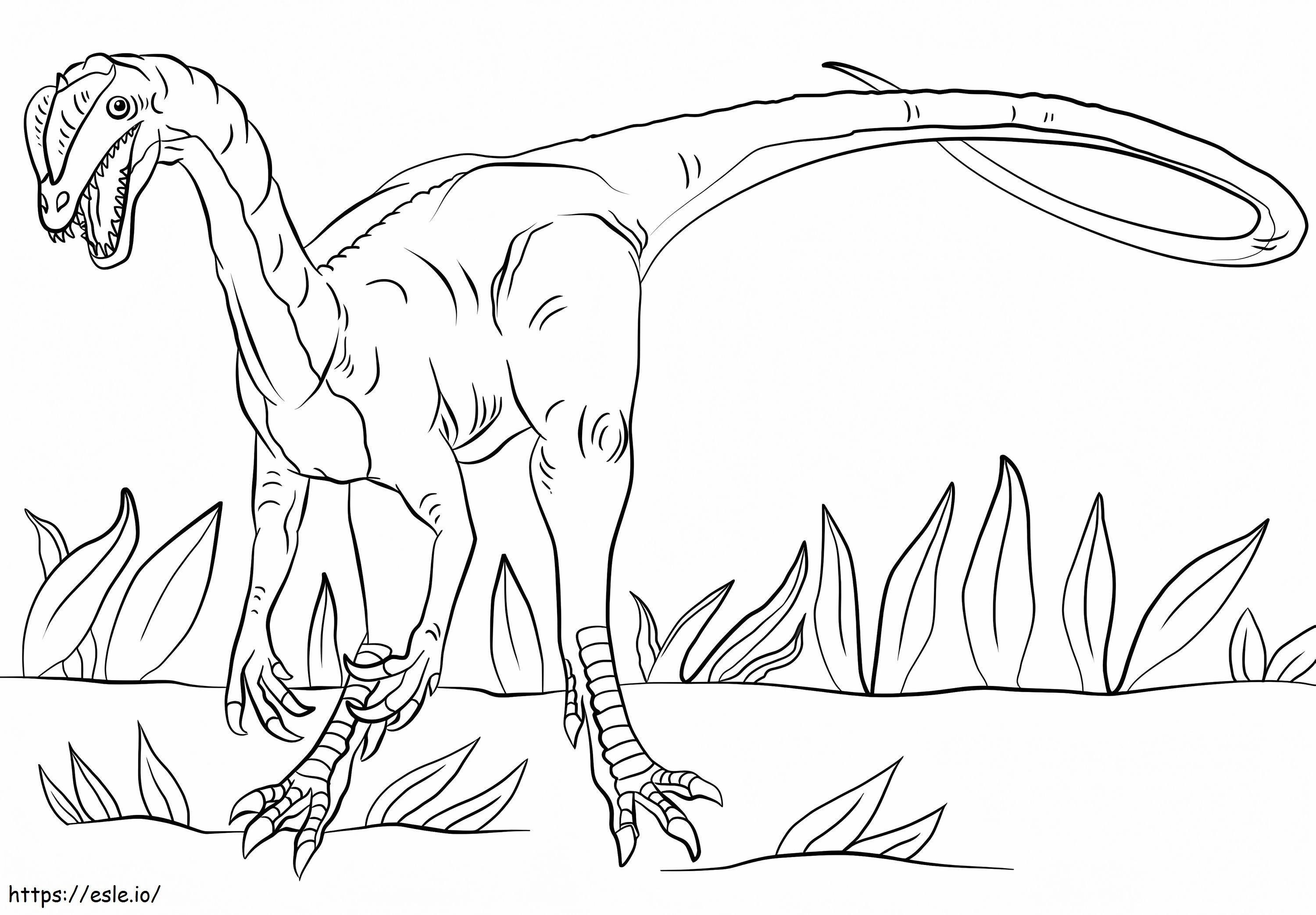 ディロフォサウルス 6 ぬりえ - 塗り絵