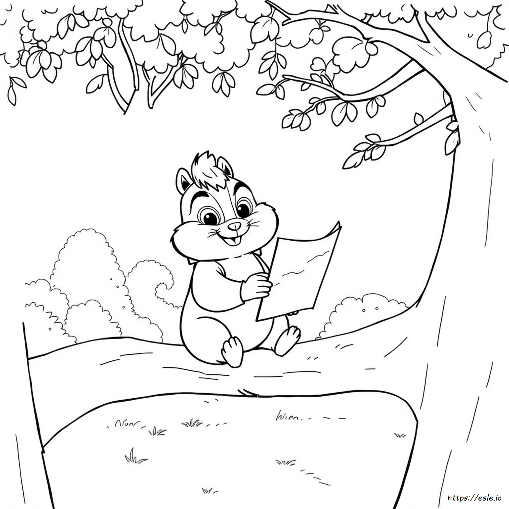 Alvin Y Las Ardillas: Simon - Dibujos Para Colorear