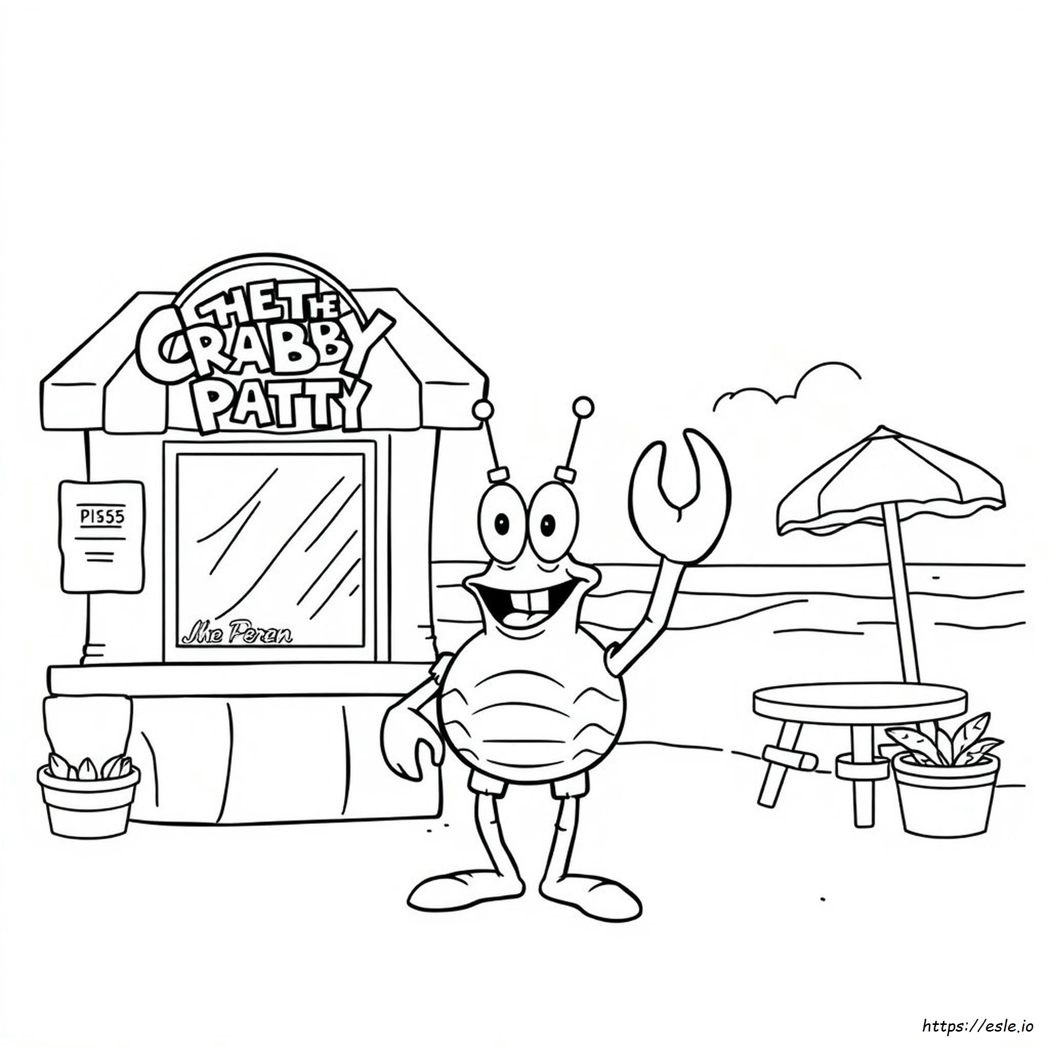 Printable Krusty Krab Coloring Pages