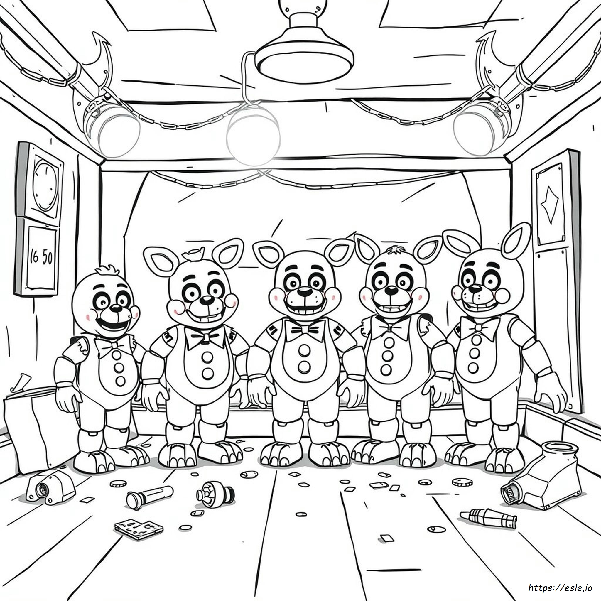 Nightmare Fnaf Coloring Pages