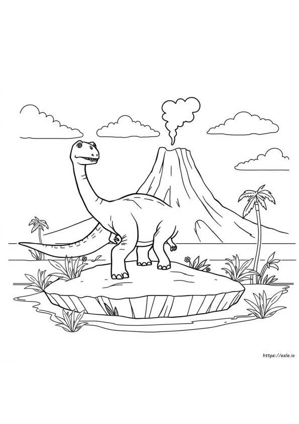 Buku Mewarnai Dinosaurus
