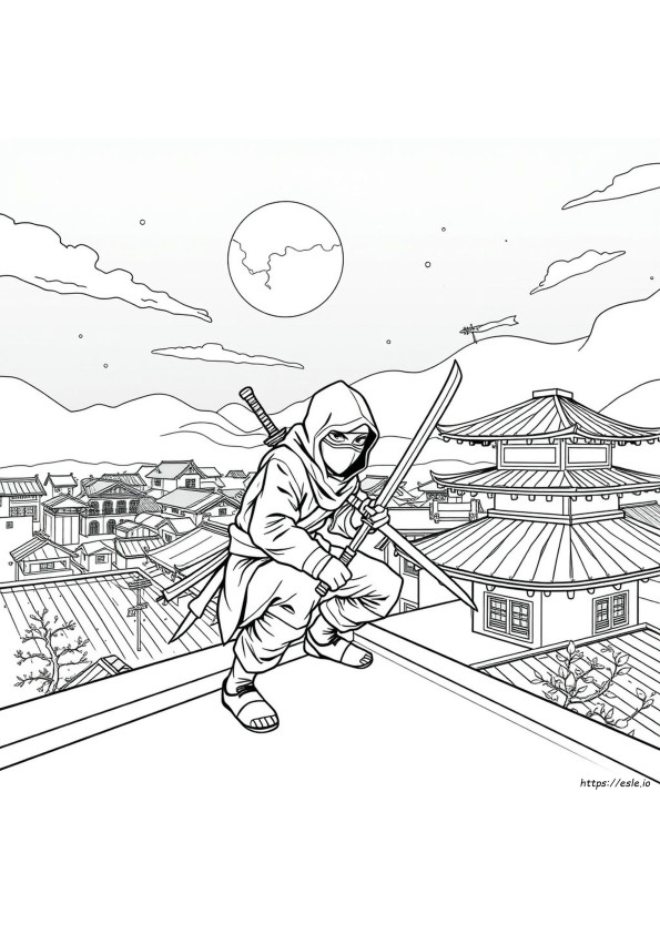 Desene De Colorat Cu Ninja