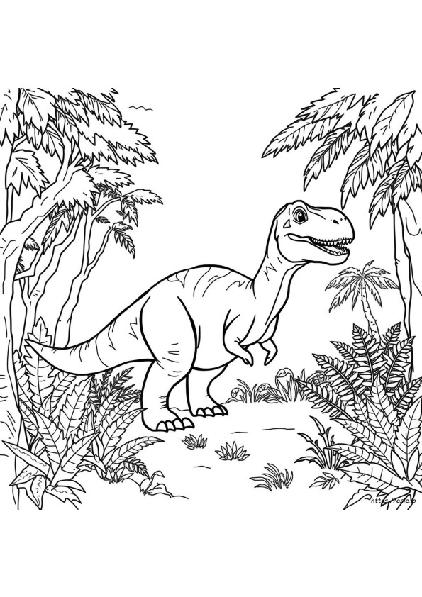 Dinosaurus Realistis Gambar Mewarnai