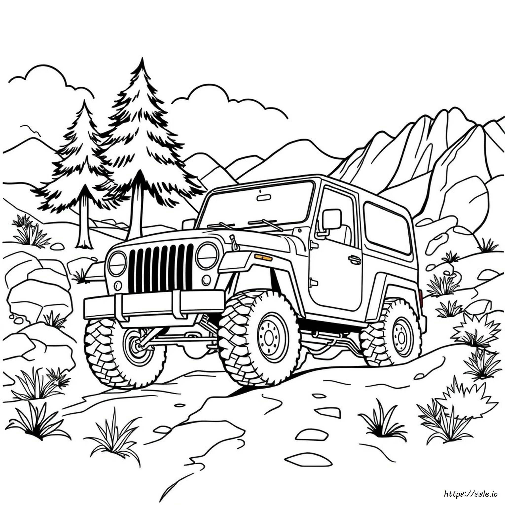 4Wd Colouring In Coloring Page ESLE