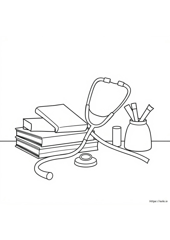 Stethoscope Coloring