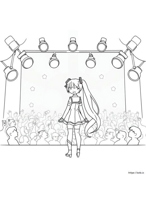 Miku Gambar Mewarnai