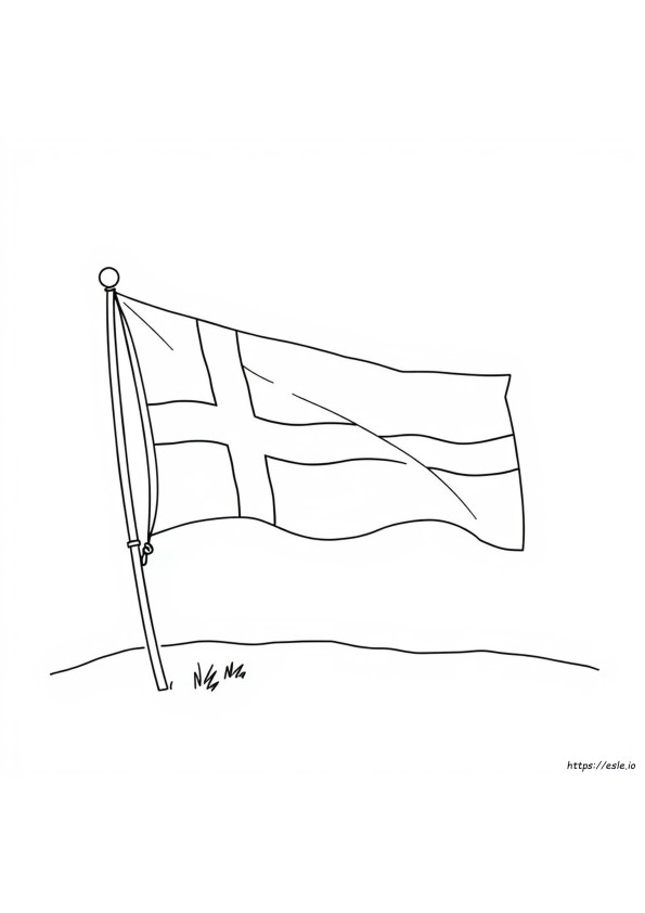 Greenland Flag Coloring Page