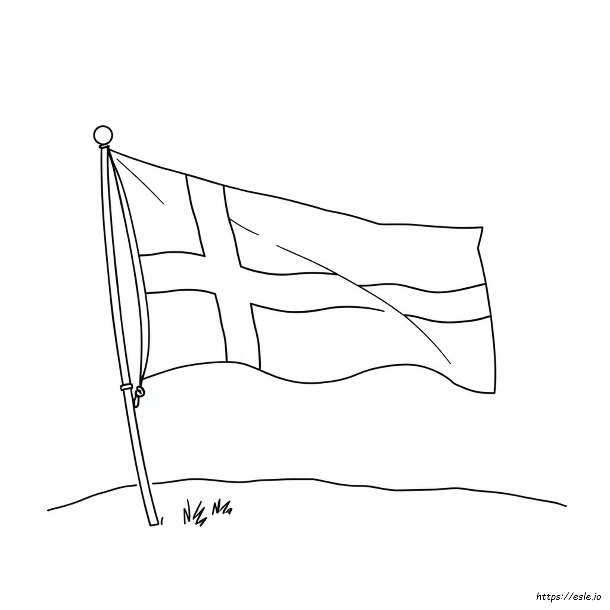Kolorowanka Flaga Grenlandii