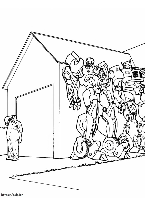 Bumblebee Hides coloring page