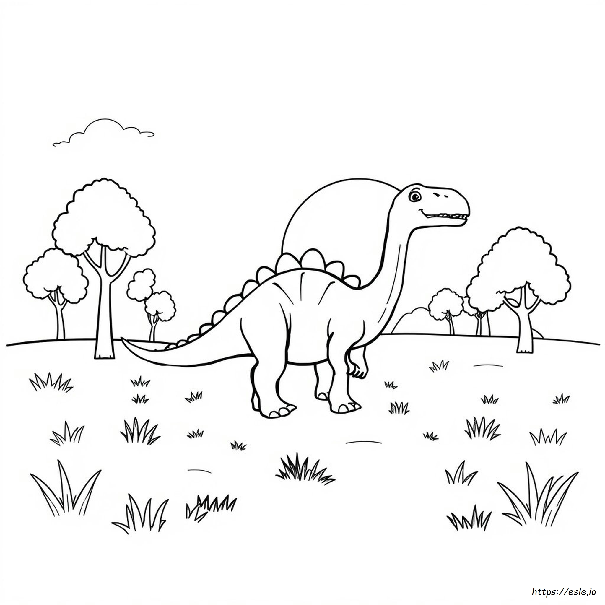 Dinosauri Sagoma Da Colorare