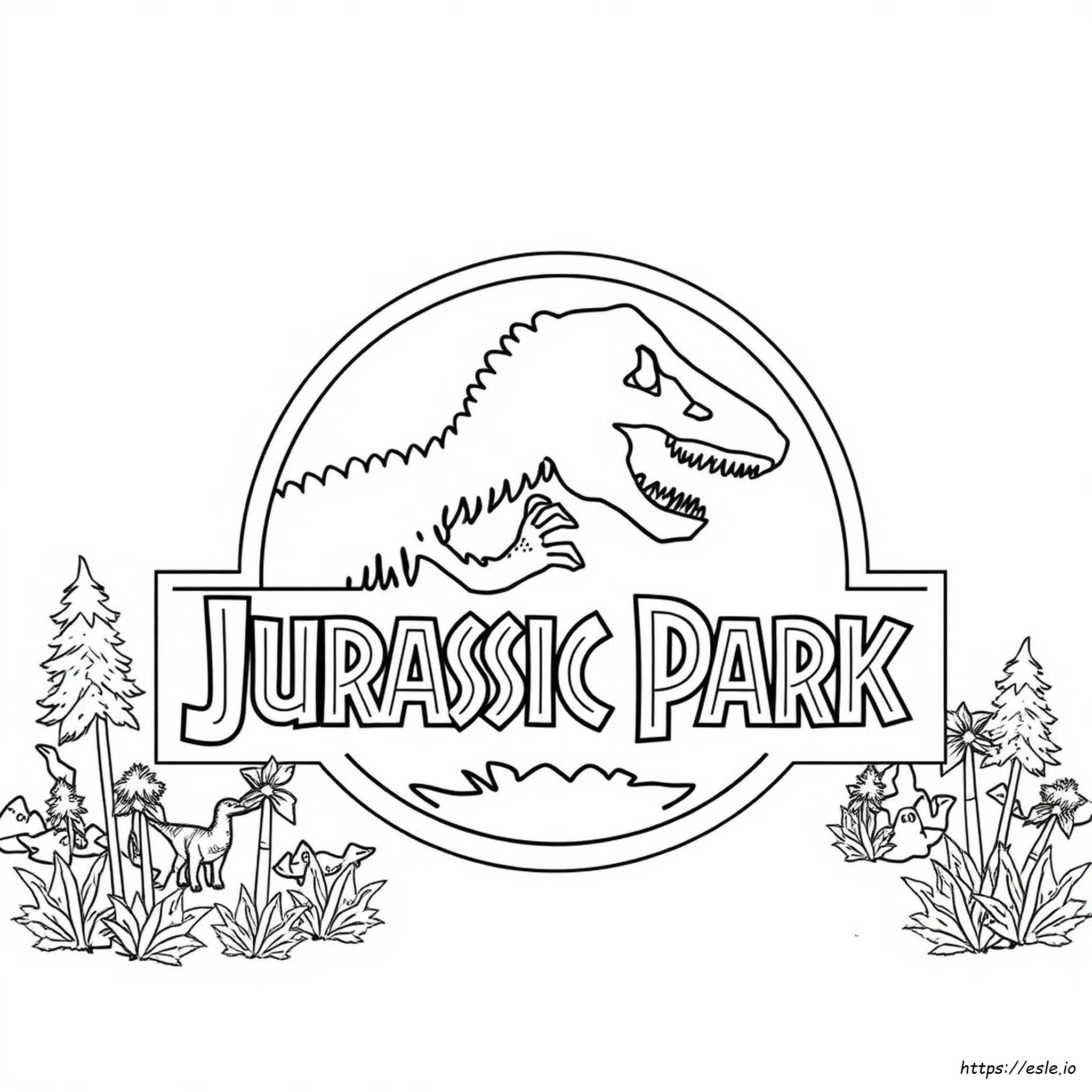 Jurassic Park Logo Kleurplaten kleurplaat