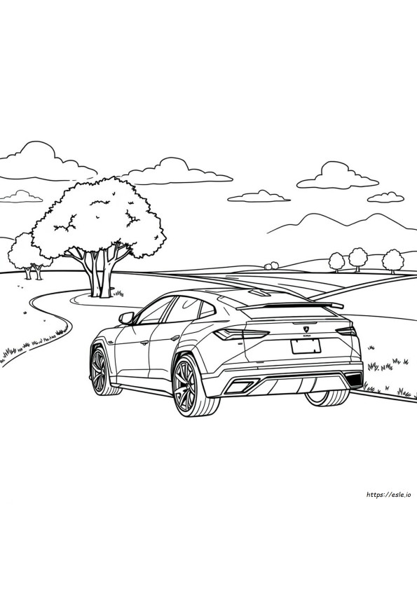 Lamborghini Urus Ausmalbild