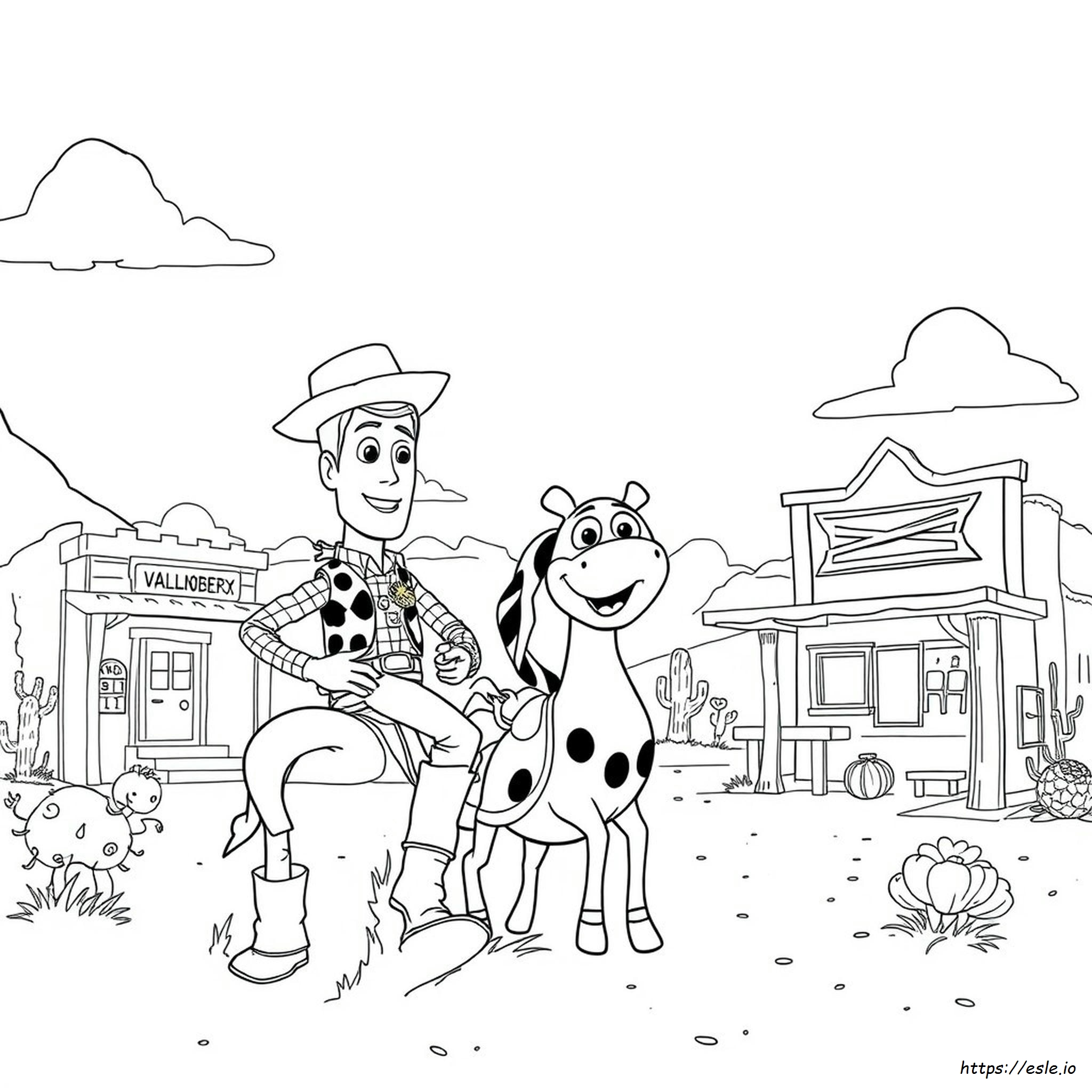 Bullseye Toy Story Coloring Page