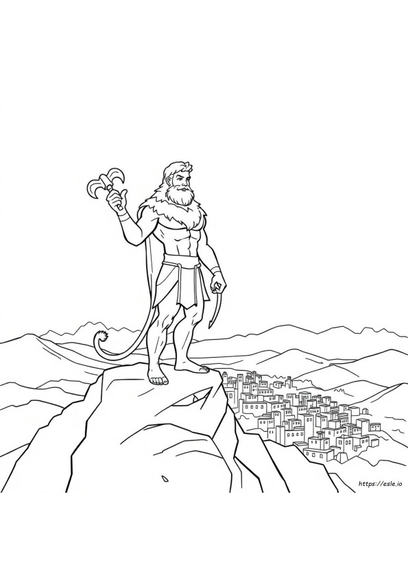 Hercules Gambar Mewarnai