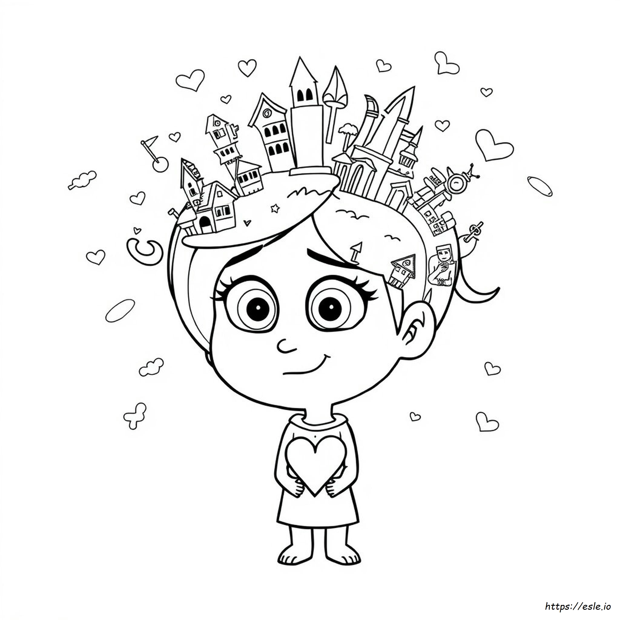 Inside Out Coloring Pages Riley