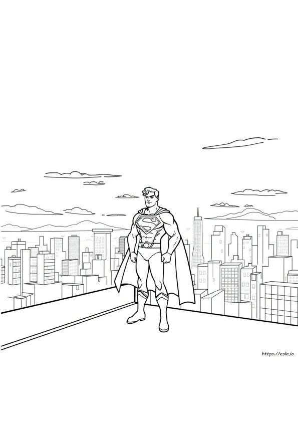 Cute Superman Coloring Pages