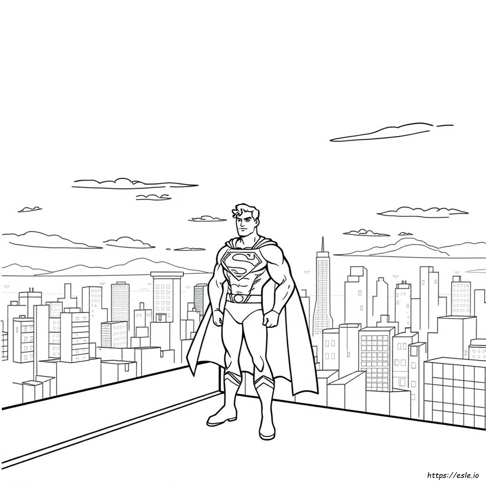 Cute Superman Coloring Pages