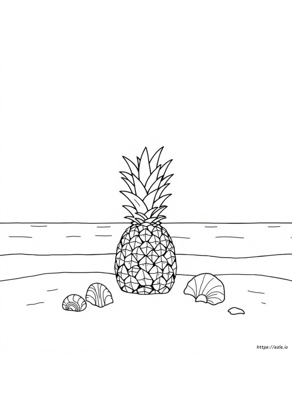 Pineapple Coloring Pages To Print