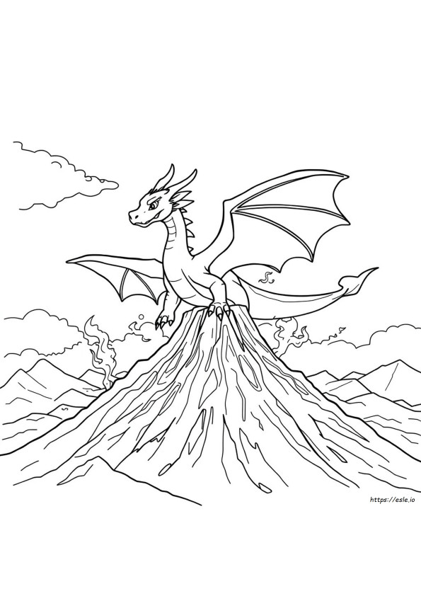 Dragon Coloring Sheet