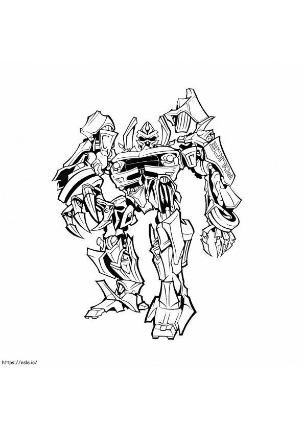 Barricade coloring page