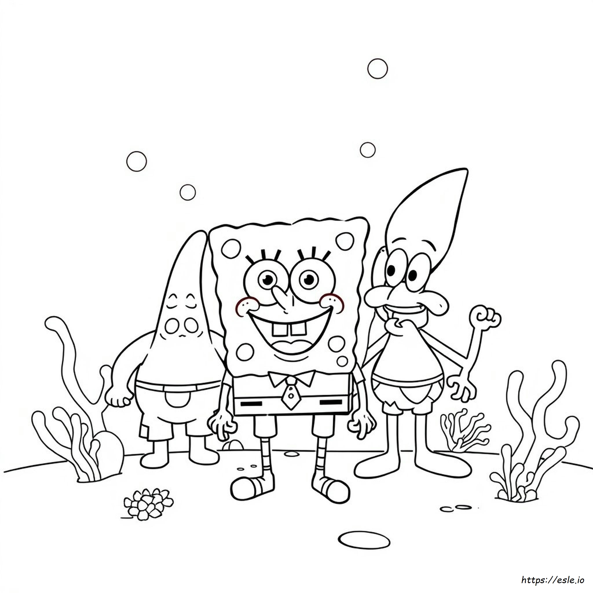 Coloring Mewarnai Spongebob