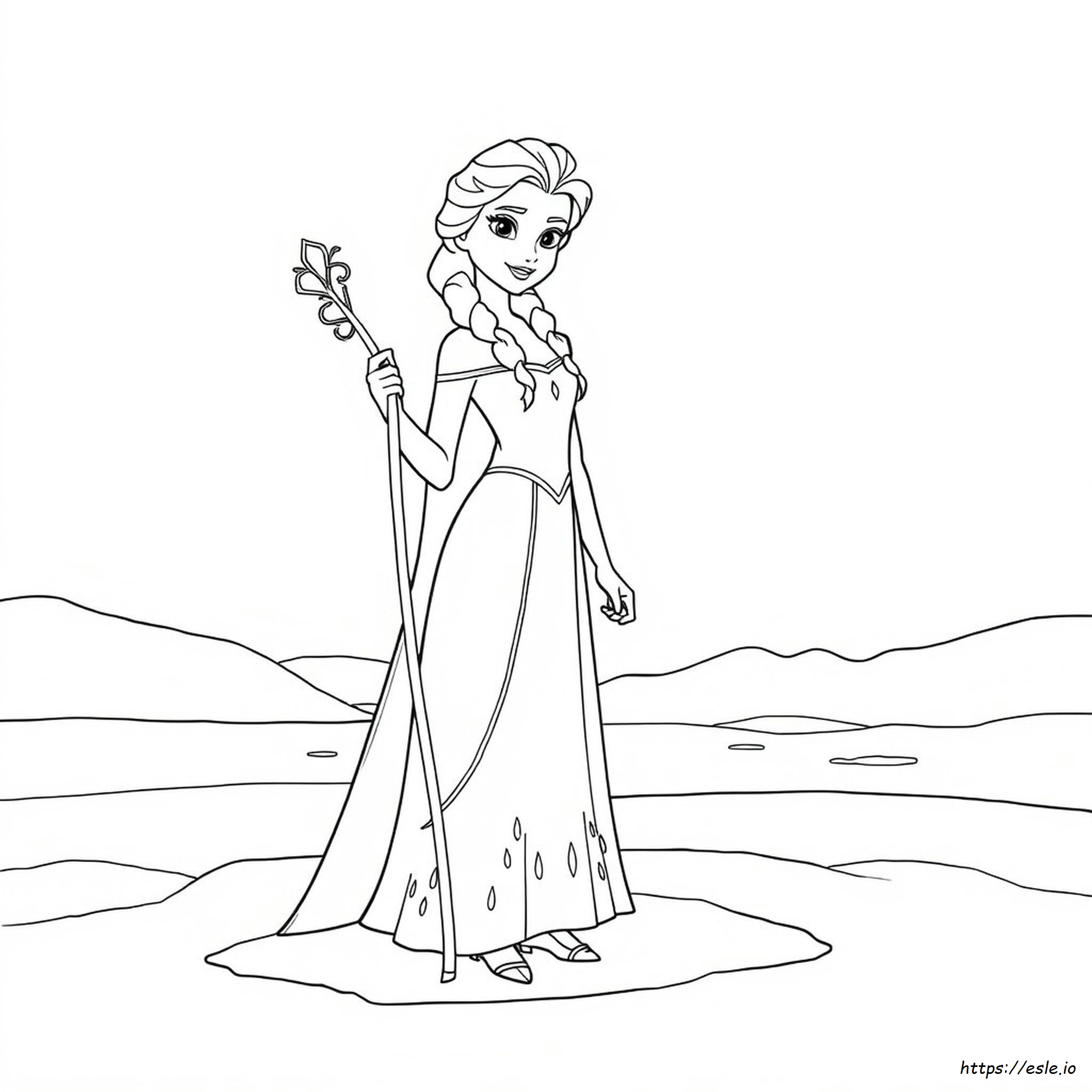 Elsa Da Colorare E Stampare