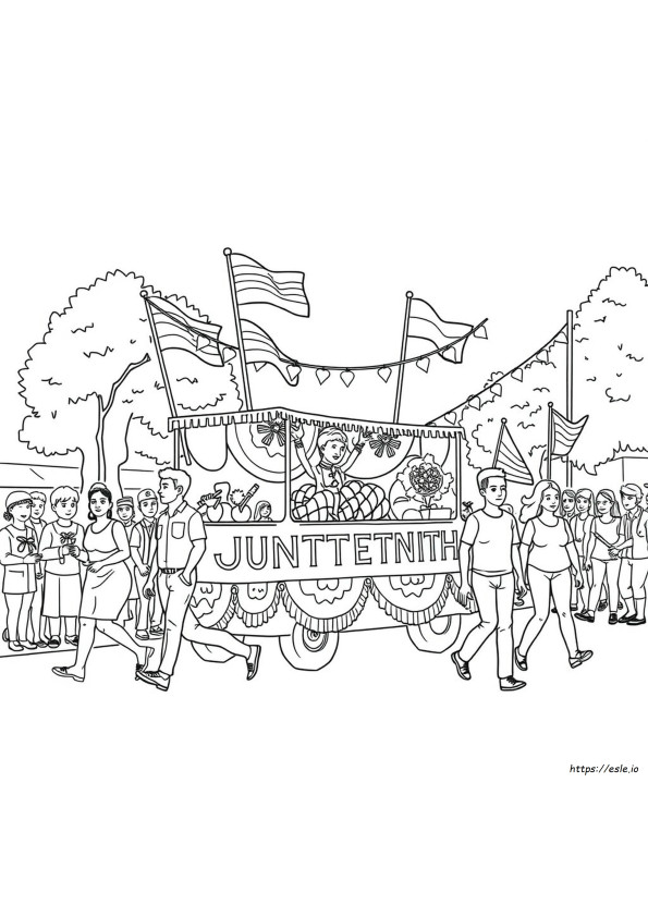 Gambar Mewarnai Juneteenth