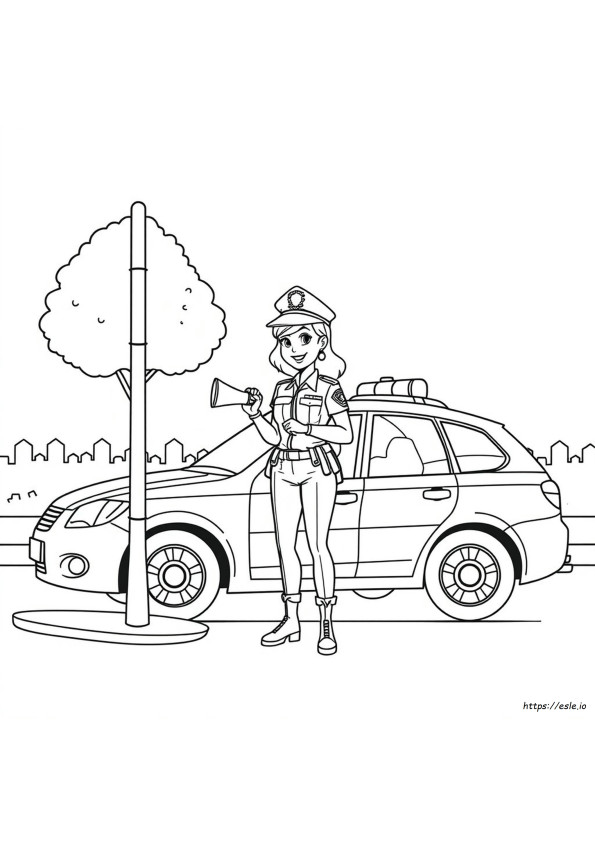 Polis Boyama Sayfaları