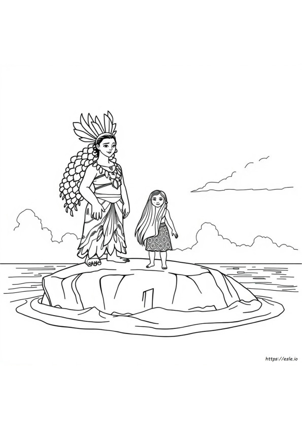 Te Fiti Moana Värityskuvat