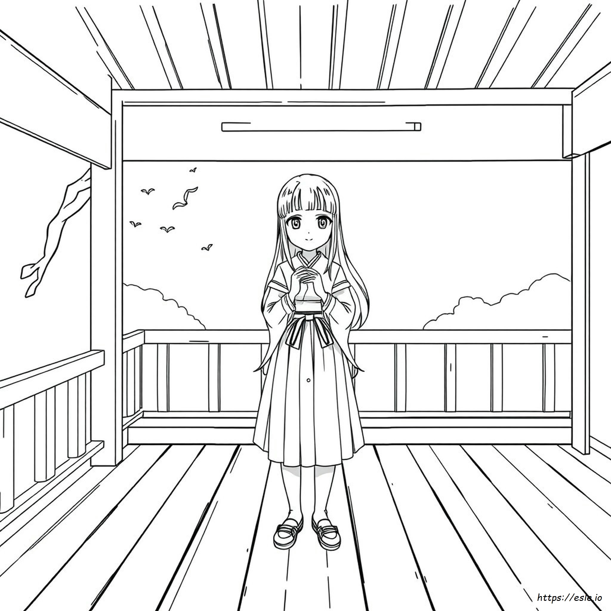 Hinata Hyuga Boyama Sayfaları