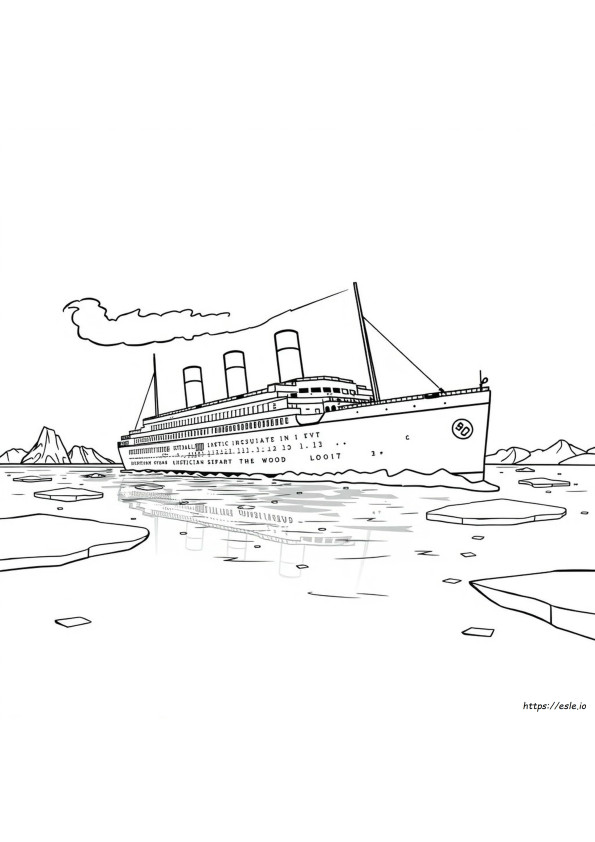 Gambar Mewarnai Titanic Untuk Dicetak
