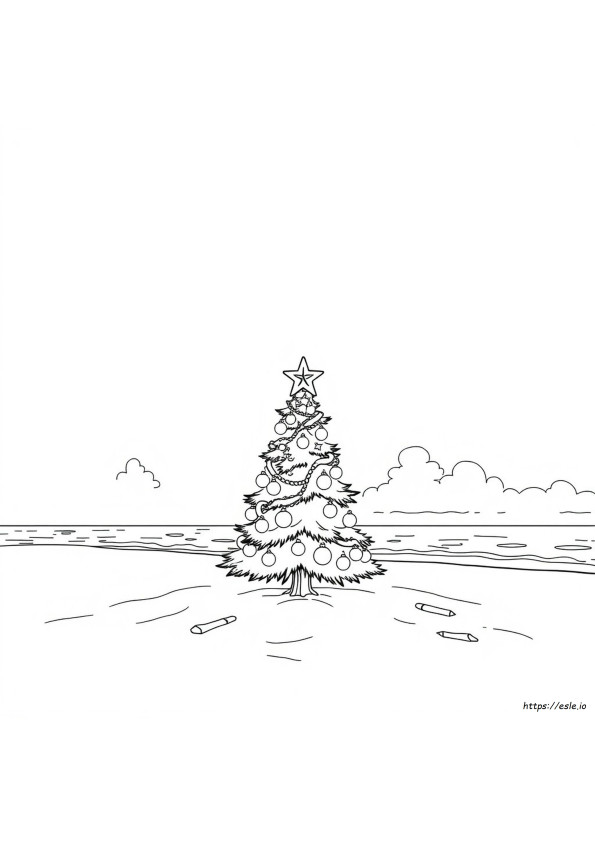 Gambar Mewarnai Natal Di Hawaii