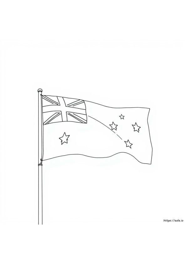 Flag Of Australia Coloring Page