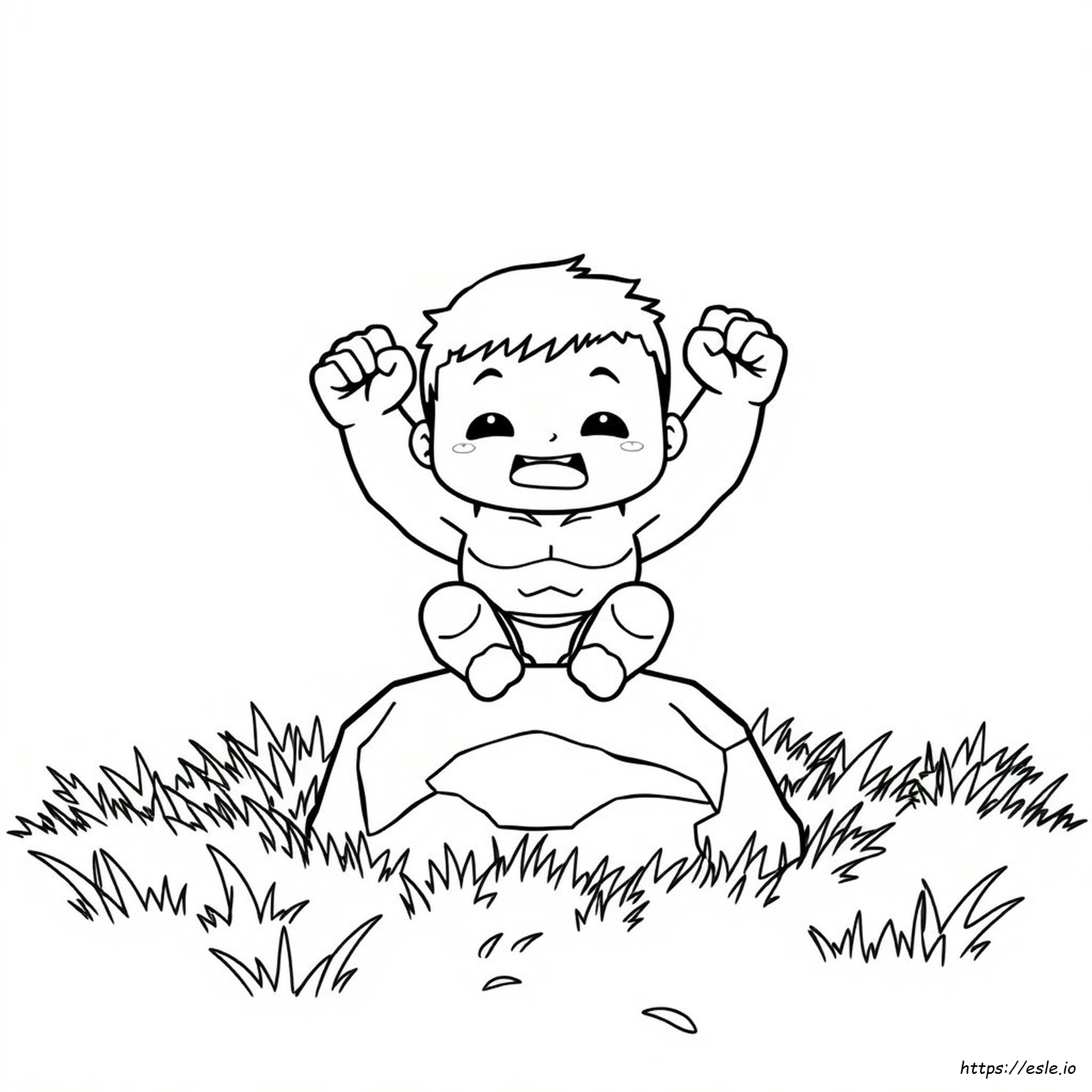 Chibi Hulk Coloring Pages