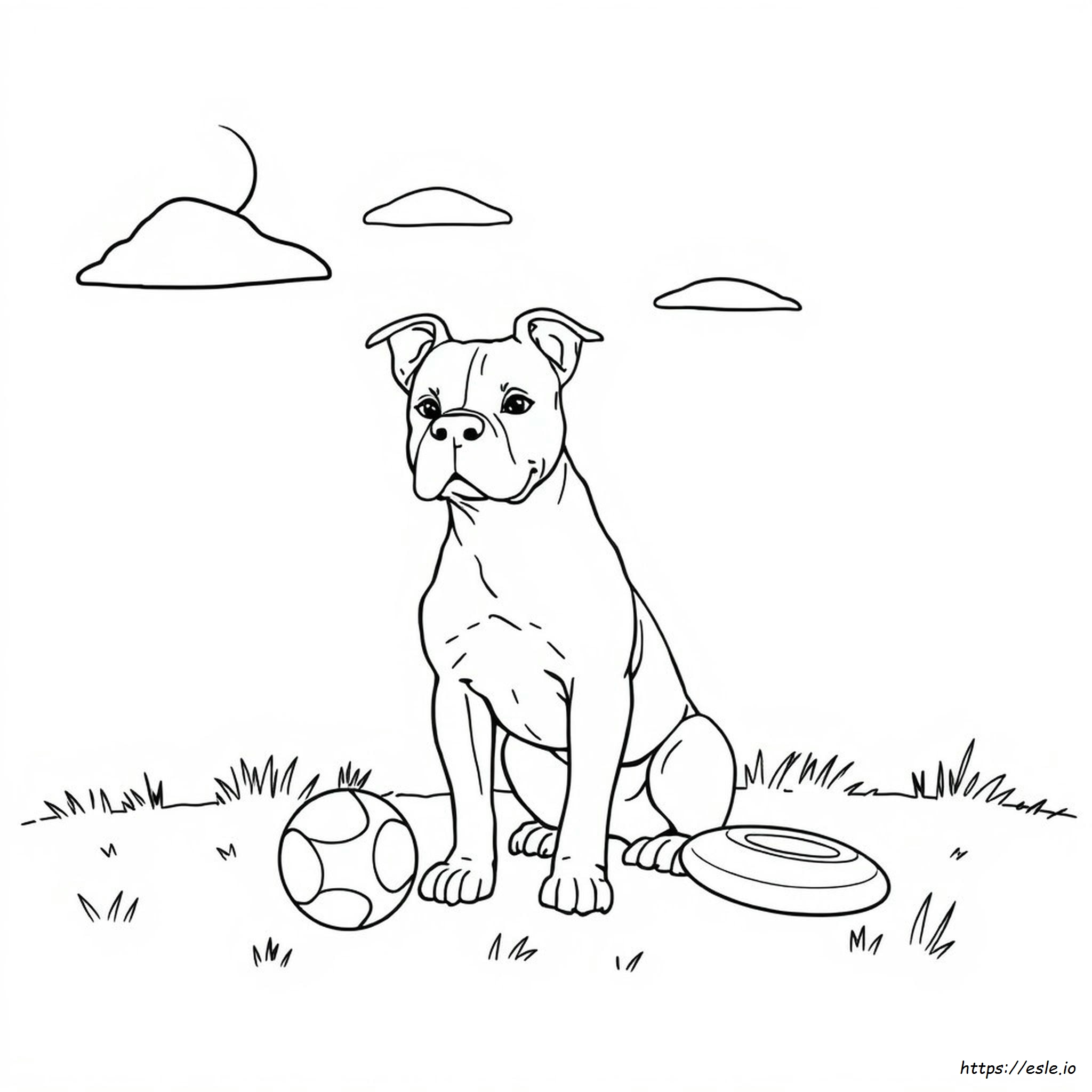 Facili Disegni Da Colorare Di Pitbull