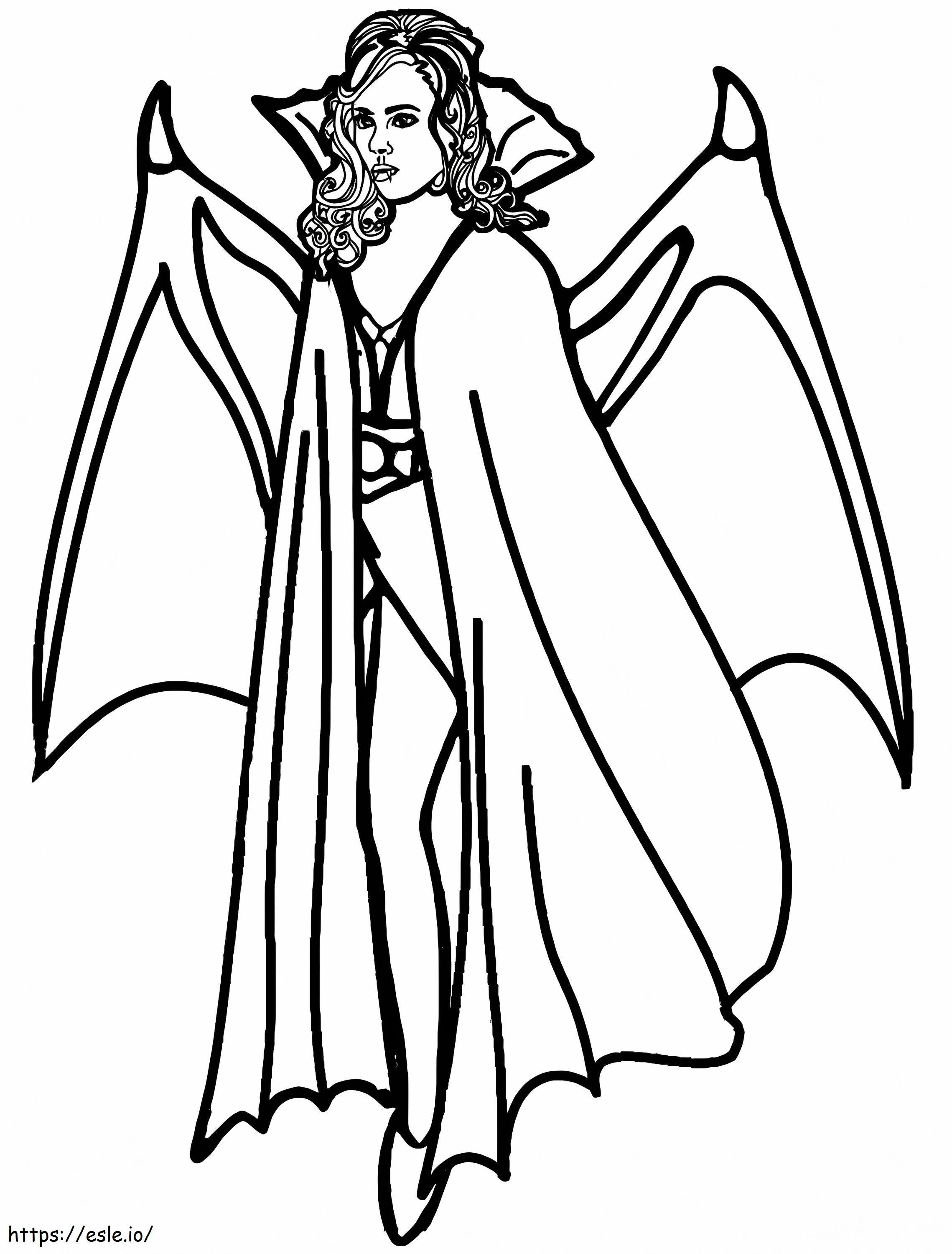 Vampire Queen coloring page