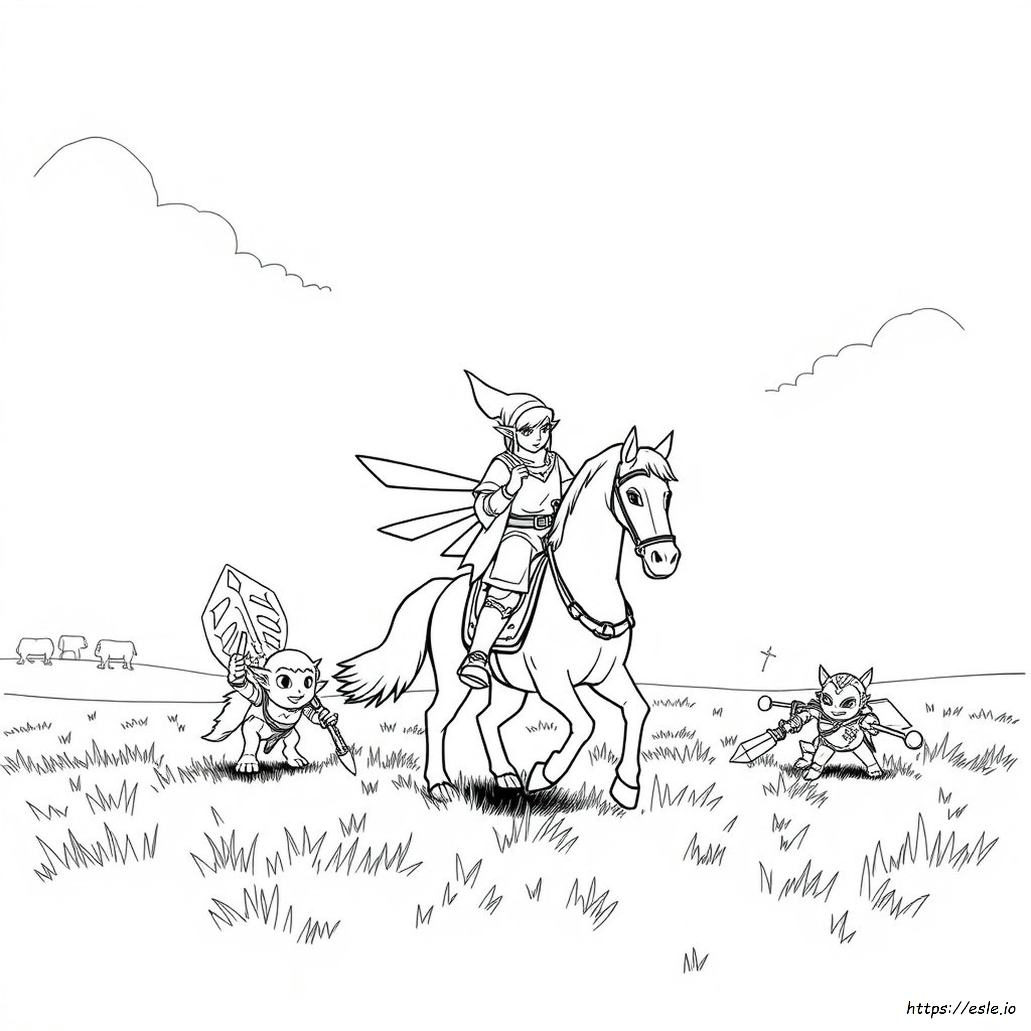 Dibujo Para Colorear De Bokoblin De Zelda