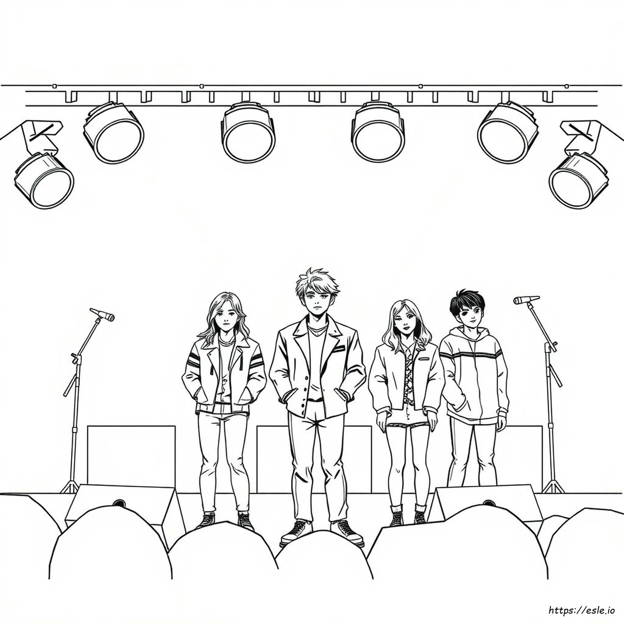 K Pop Coloring Pages