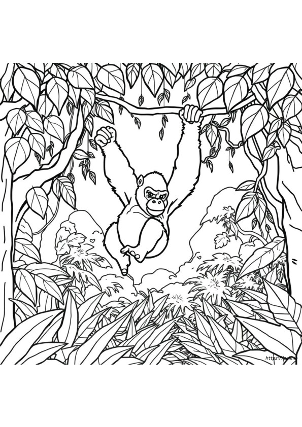 Gorilla Tag Ausmalbilder